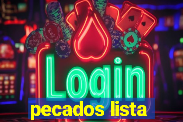 pecados lista