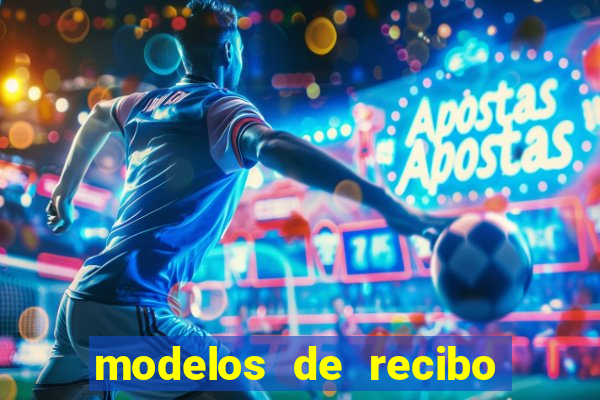 modelos de recibo de pagamento word